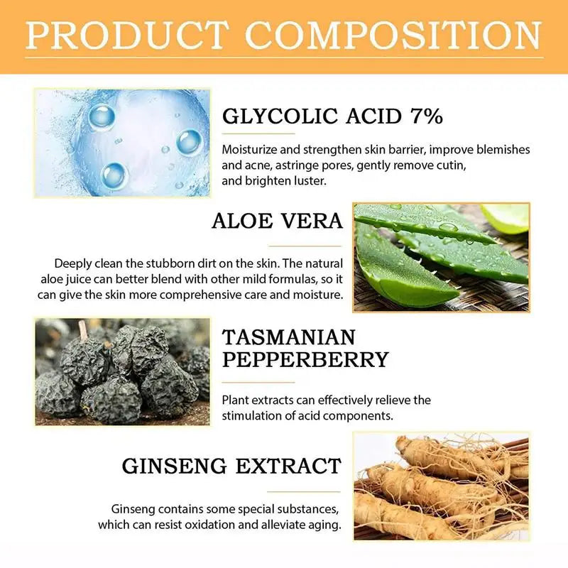 Glycolic Acid 7% Face Toner – Exfoliate & Brighten